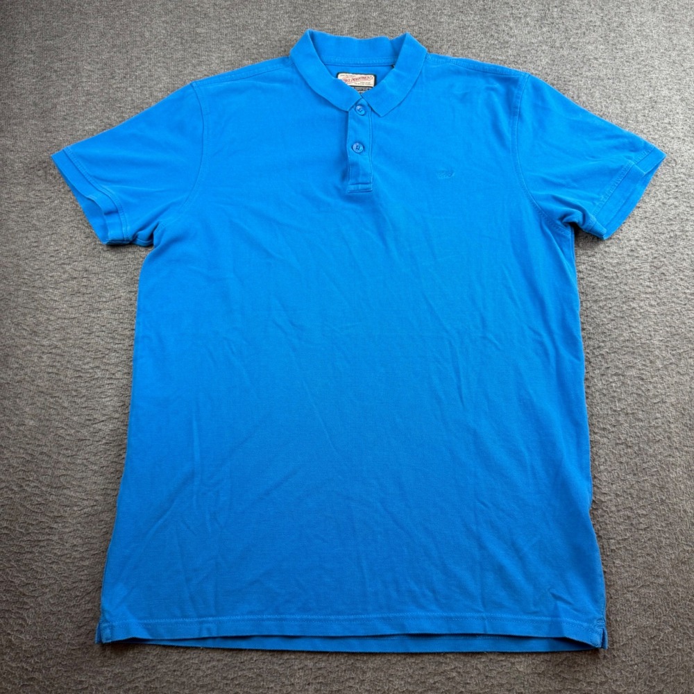 Petrol Industries Polo Shirt Men's XL Electric Blue Cotton Pique M-1000-POL900